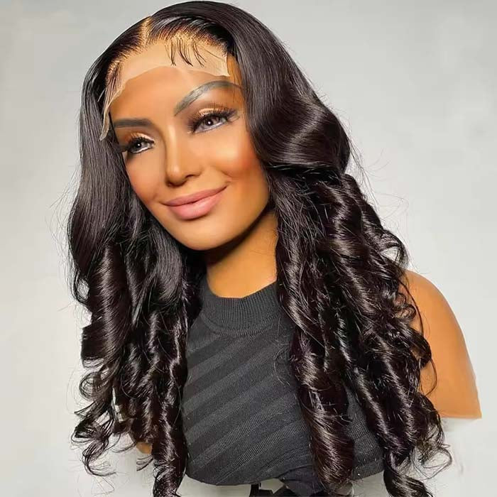 Romance Curl 3D Body Wave Skinlike Pre Cut HD Lace Front Wig  display picture 2
