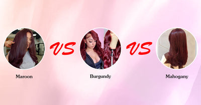 Maroon VS Burgundy VS Mahogany hair color: What are the differences among them?
