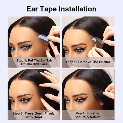 13x4 13x6 Pre Cut Lace Frontal Real Ear To Ear Curly/Water Wave Glueless Pre All Wig
