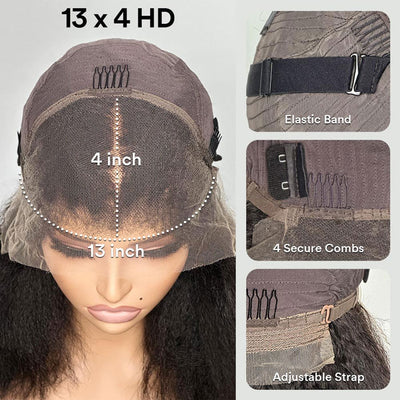 [$299 = 2 Wigs] Grey Body Wave 13x4 Lace Front Wig & P4/27 Highlight Blonde Brown Curly Wig