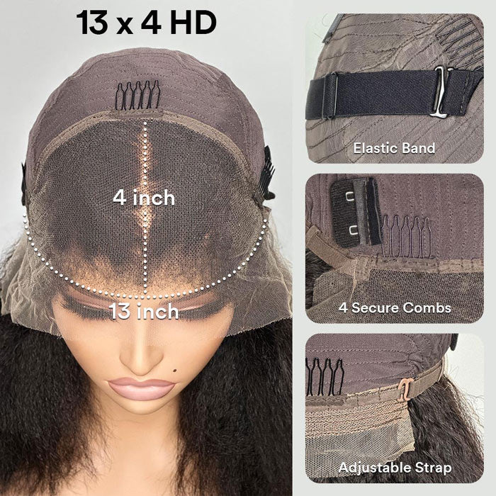 [$299 = 2 Wigs] Grey Body Wave 13x4 Lace Front Wig & P4/27 Highlight Blonde Brown Curly Wig
