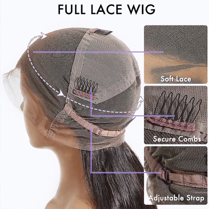 Full Lace Human Hair Wigs HD Lace Wigs Human Hair Pre Plucked Handmade Whole Lace Wig Brazilian Human Hair Wigs