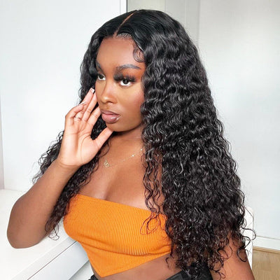 220% Density Pre Plucked Jerry Curly HD Lace Wig 4x4 Lace Closure Human Hair Wigs for Women Special Offer