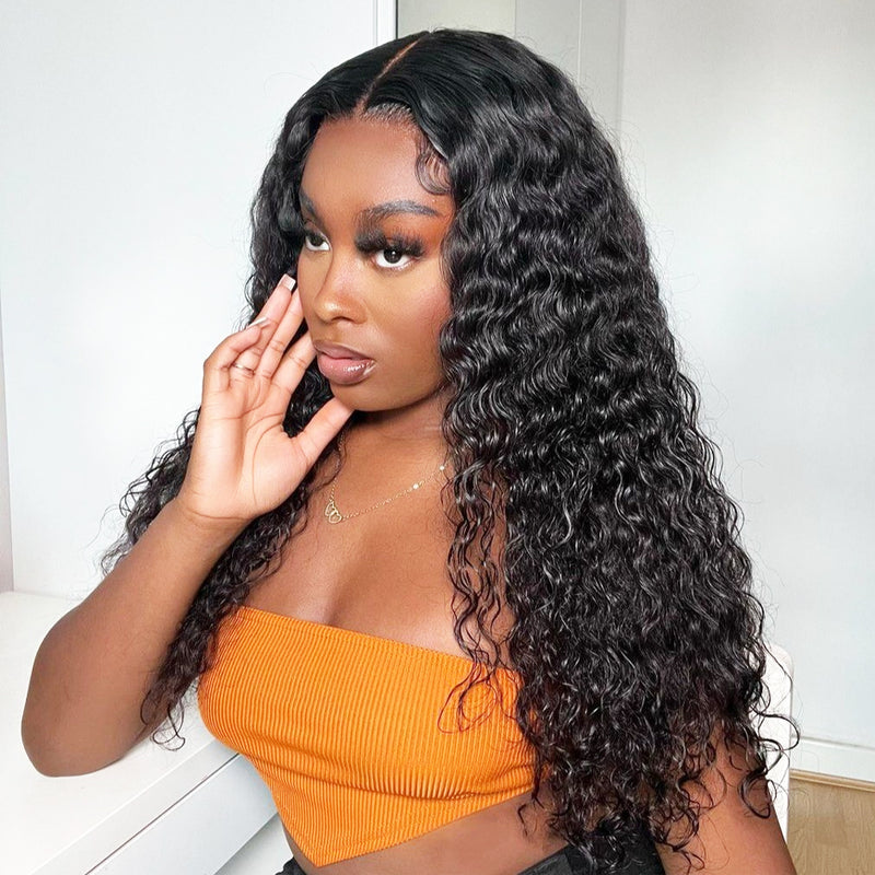 220% Density Pre Plucked Jerry Curly HD Lace Wig 4x4 Lace Closure Human Hair Wigs for Women Special Offer