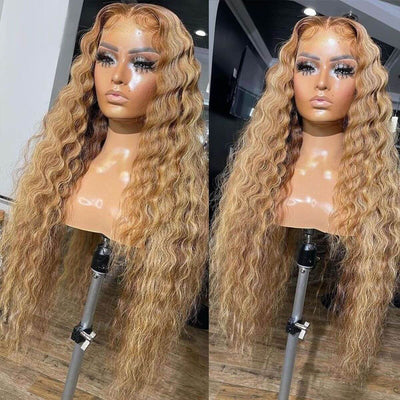 Loose Deep Wave Wigs #27 Colored 13x4 HD Lace Front Wig Virgin Human Hair