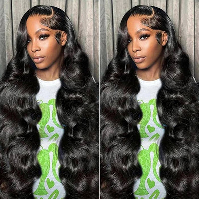[2Wigs 220%] Left C Part Glueless Wig Wave Wave & Loose Body Wave 8x5 Big Parting HD Lace Wig Flash Sale