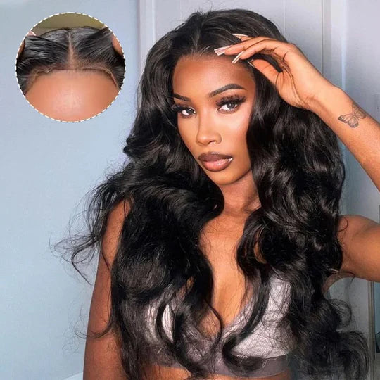 [2Wigs 220%] Pre Bleached Wear Go Glueless Wig Pre Cut HD Lace Straight & Body Wave Human Hair Wigs Flash Sale