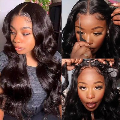 [2Wigs 220%] Pre-Cut & Pre-Pluck & Pre-Bleached Glueless Wig Water Wave & Body Wave HD Lace Wig Flash Sale