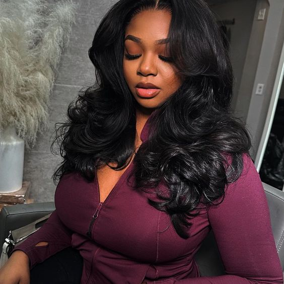 2Wigs $199 | Body Wave Curtain Bangs Wig + 4C Edges Curly Glueless Wig 8x5 Pre Cut HD Lace Wig Flash Sale