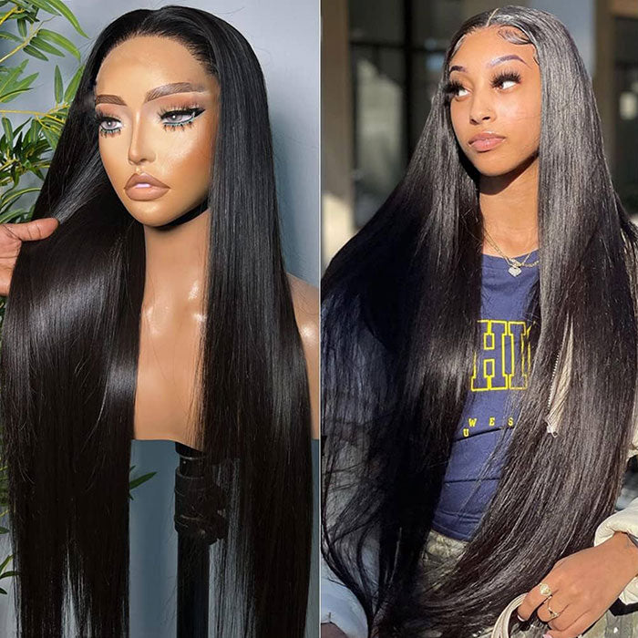 HD Invisible 13x4 Lace Front Human Hair Body Wave Wigs Pre Plucked ...