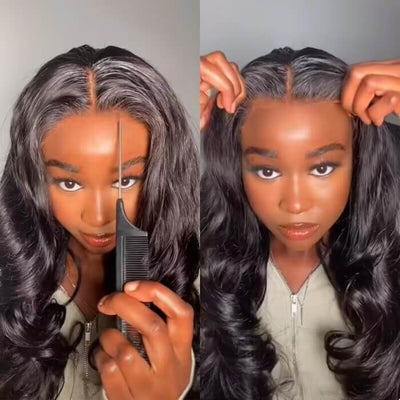 Upgrade Put On And Go 8×5/13x4 Glueless Lace Wig Pre-cut Lace Body Wave HD Lace Closure Wig Beginnger Friendly