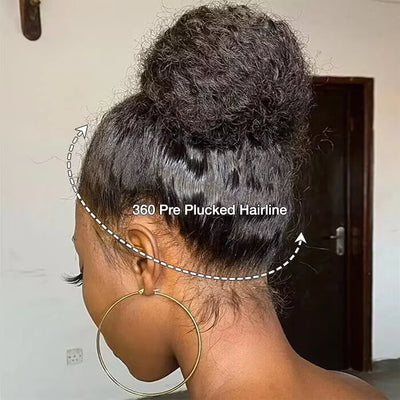 Put On & Go Upgraded Hidden Strap Snug Fit 360 Lace Frontal Wig Glueless Human Hair Wigs Flash Sale