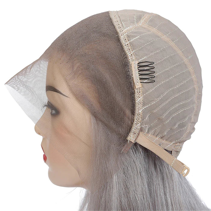 Grey Human Hair Body Wave Wig 13x4 HD Lace Frontal Wig Colored Human Hair Wigs For Women