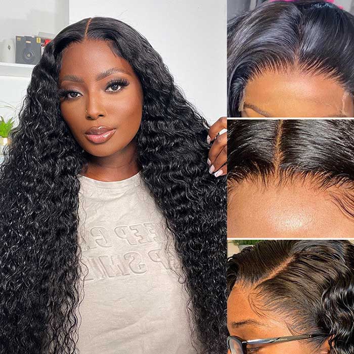 [BOGO] Curly Human Hair Lace Front Wig Skinlike 13x4 HD Lace Wig Pre Plucked Natural Hairline Special Offer