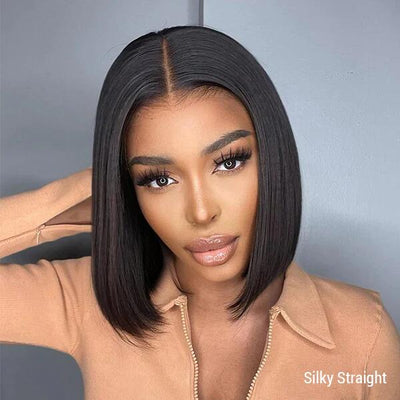 $129 For 2 Wigs 4x4 HD Lace Closure Straight Bob Wig and 4x4 HD Lace Closure Highlight Wigs 4/27 Color Straight Flash Sale
