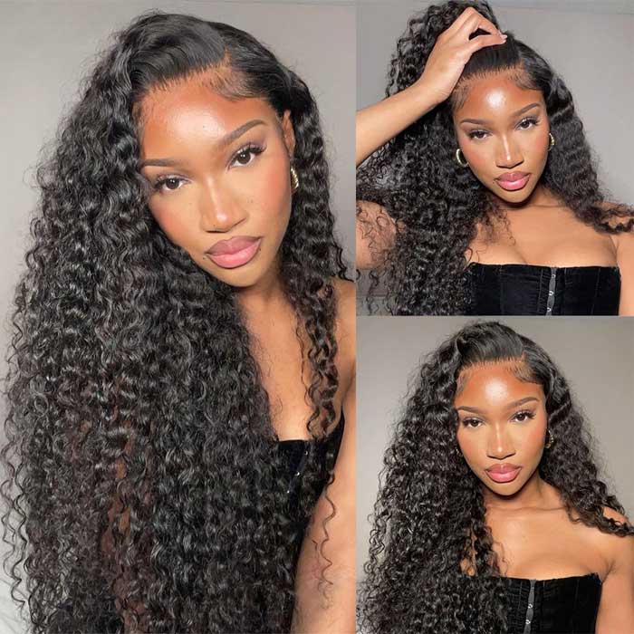 4 Bundles Deep Wave Human Hair Deal Malaysian Unprocessed Virgin Human Hair Bundles