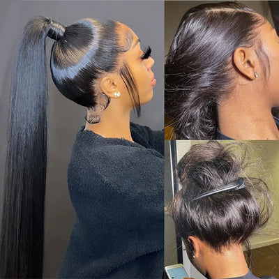 Put On & Go Upgraded Hidden Strap Snug Fit 360 Lace Frontal Wig Glueless Human Hair Wigs Flash Sale