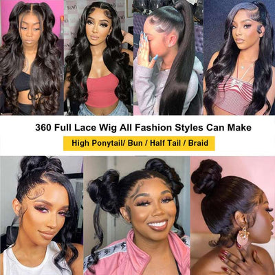 Put On & Go Upgraded Hidden Strap Snug Fit 360 Lace Frontal Wig Glueless Human Hair Wigs Flash Sale
