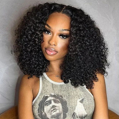 3 Wigs $269 | Pull Go Drawstring 13x4 HD Lace Water Wave Wig & 8x5 Pre Cut Lace Short Bob Curly Wig & Straight Bob Wig Special Offer