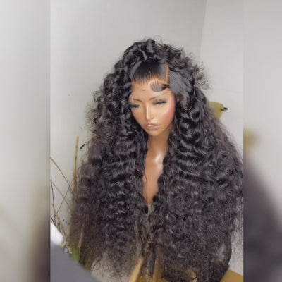 Hottest Skin Melt Loose Deep Wave Wigs 13x4 HD Lace Front Wig Virgin Human Hair