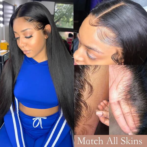 HD Transparent Lace Front Human Hair Wigs 13x4/13x6 Straight Frontal Wig For Women