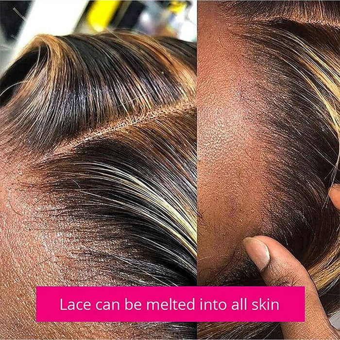 Blonde Highlight Body Wave Bob Wig Mix Color 1B/27