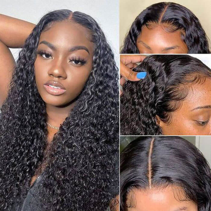 Curly 5x5 HD Lace Human Hair Wigs Pre Plucked Lace Closure Wig