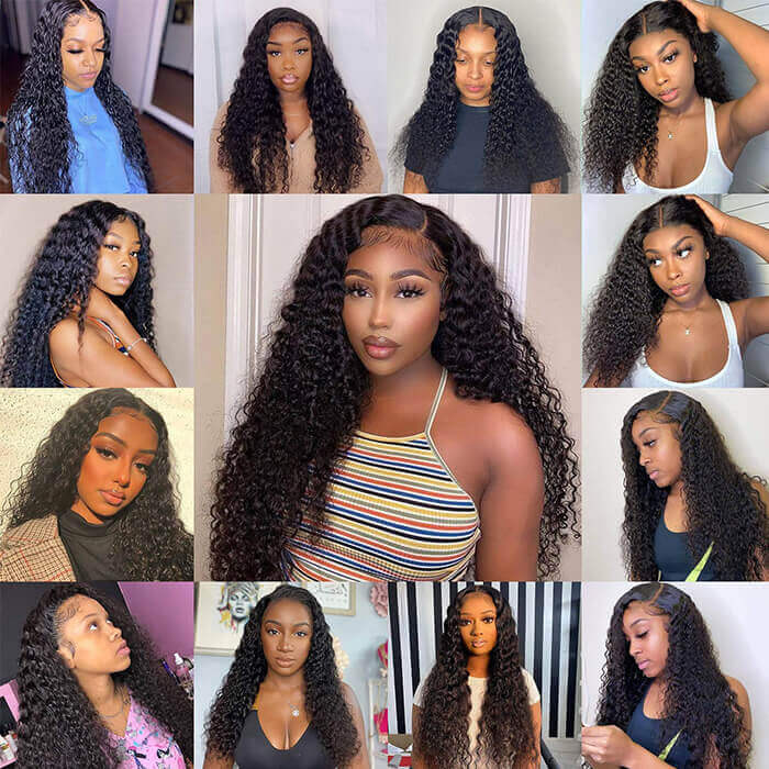 Curly 5x5 HD Lace Human Hair Wigs Pre Plucked Lace Closure Wig
