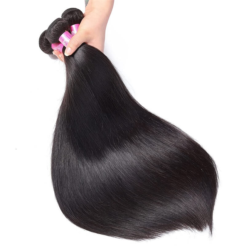 4 Bundles Unprocessed 8A Remy Virgin Hair Straight 4 Bundles 100% Human Hair Natural Hair Bundles